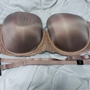 NWT Torrid Strapless Bombshell Bra 46DD Color Rose Dust